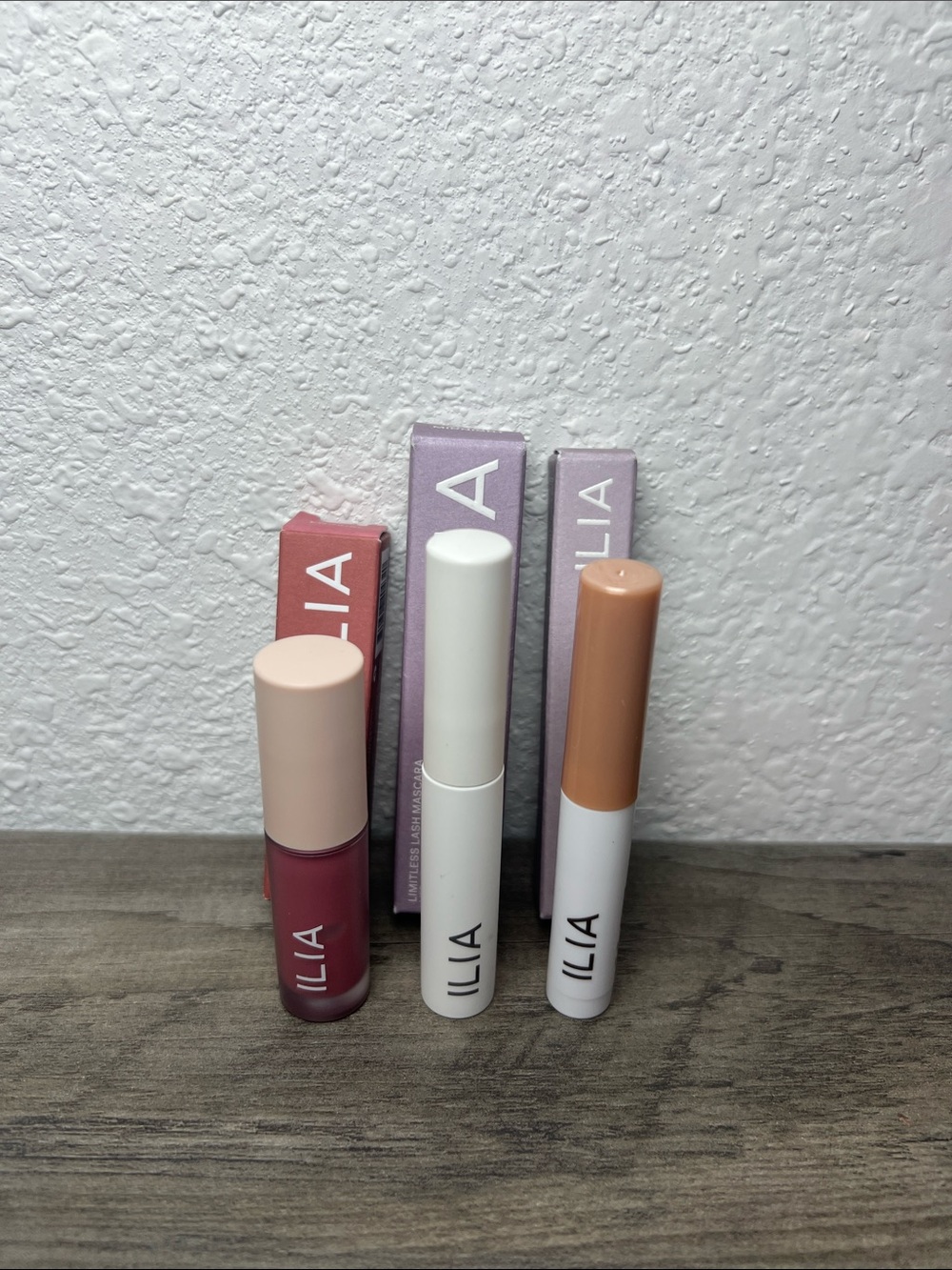 Ilia Lip Gloss, Mascara & Eye Shadow Stick Mini Bundle